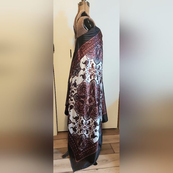 My Room silk scarf dress stunning mandala paisley print silky bohemian stunner - Picture 2 of 11